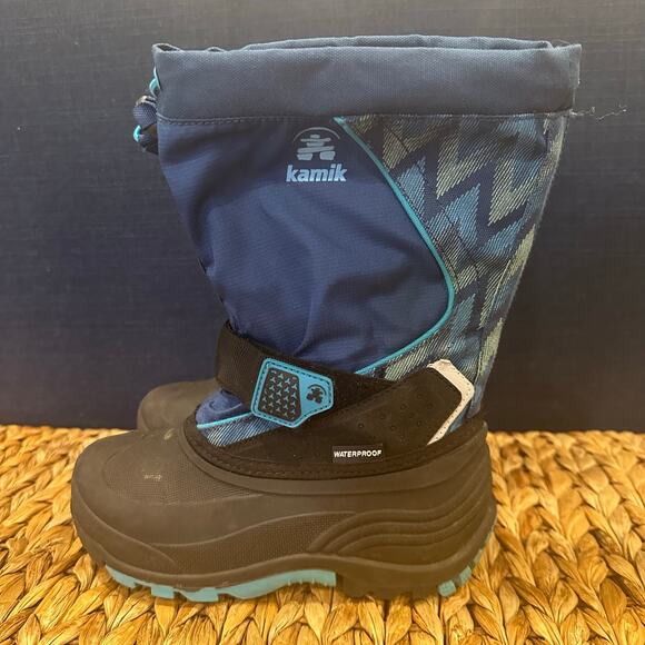 Kamik Snowfall Winter Boots sz 1 Waterproof Snow Boots Insulated Winter Boots - Picture 2 of 9